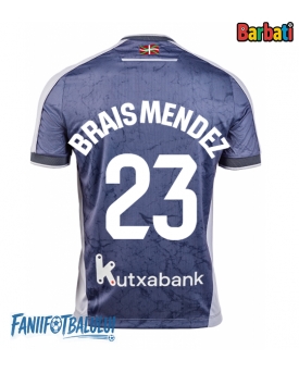 Real Sociedad Brais Mendez #23 Tricou Fotbal Replică 2025-26 Barbati Deplasare